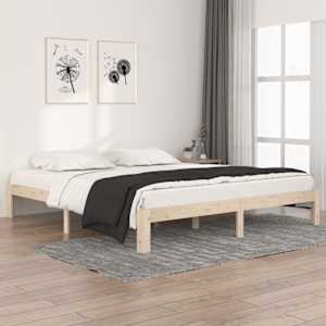 Rám postele masivní dřevo 180 x 200 cm Super King Size - obrázek 1