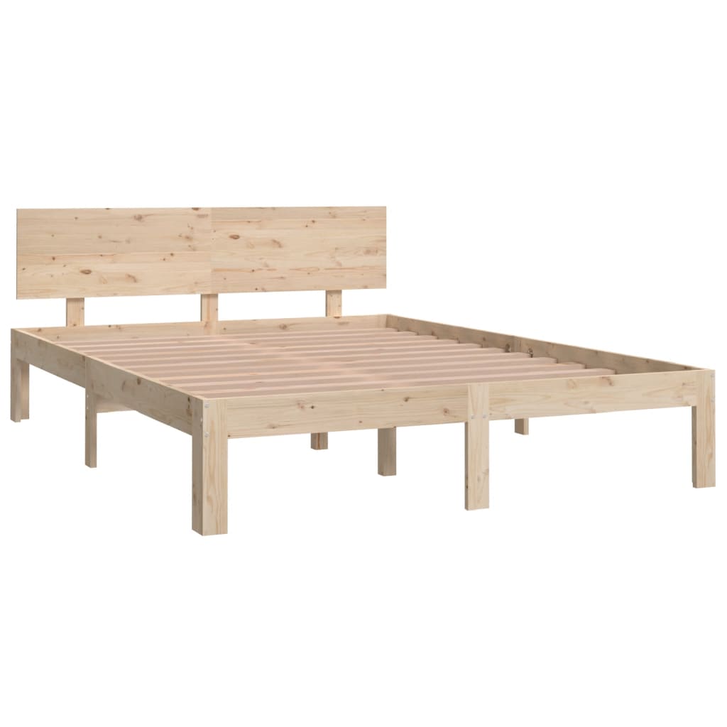 

vidaXL Bedframe massief hout 135x190 cm 4FT6 Double