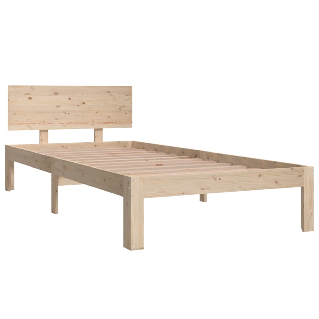 vidaXL Bedframe massief grenenhout 90x200 cm afbeelding