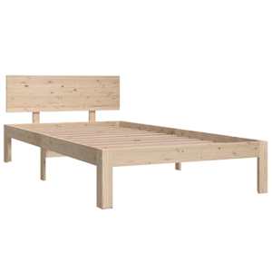 Rám postele masivní borové dřevo 100 x 200 cm - obrázek 3