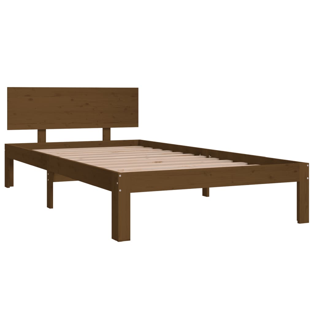 

vidaXL Bedframe massief grenenhout honingbruin 100x200 cm