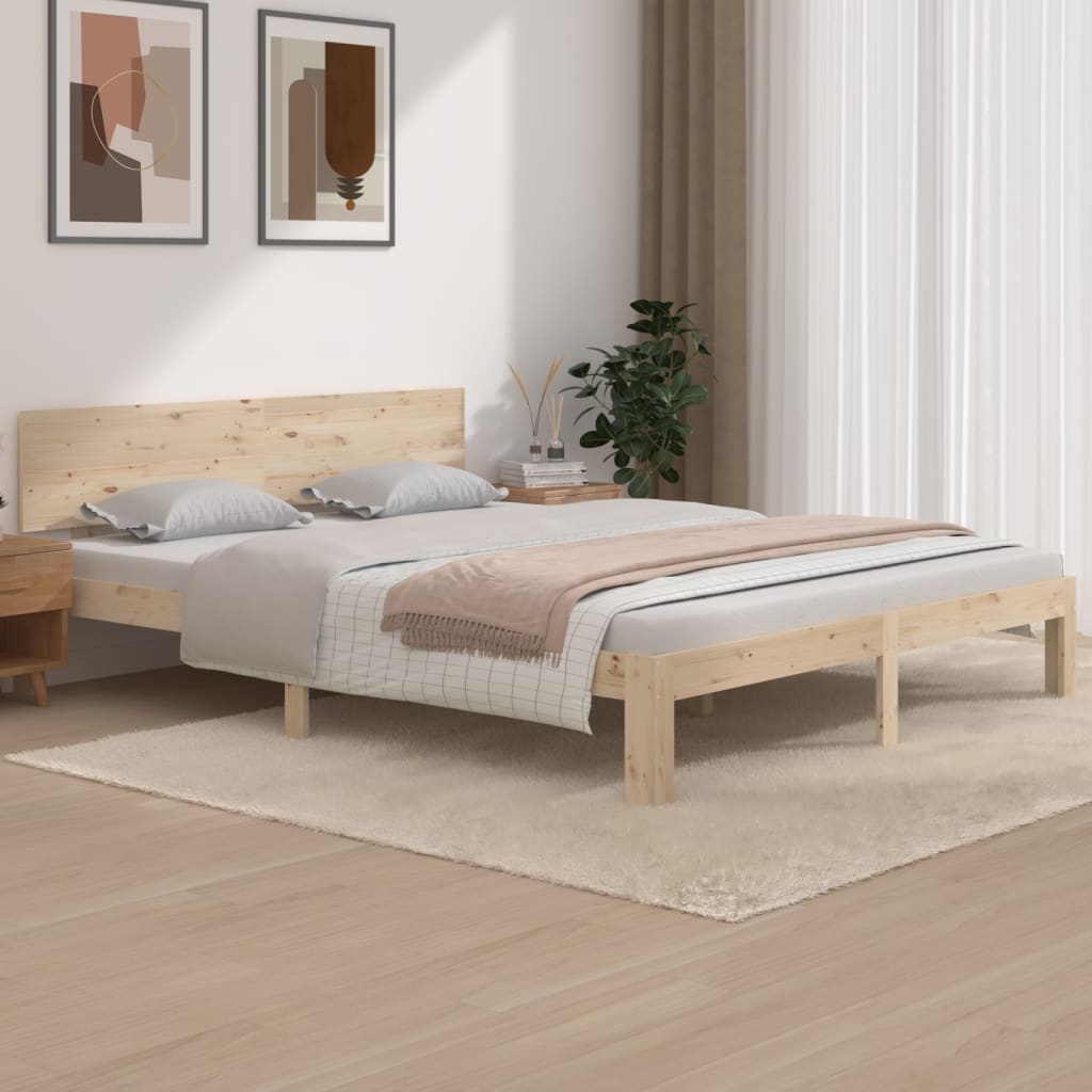 Rám postele masivní dřevo borovice 160 x 200 cm