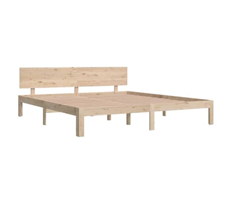 vidaXL Sengeramme heltre 180x200 cm Super King