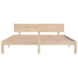 Rám postele masivní dřevo 180 x 200 cm Super King Size - obrázek 4