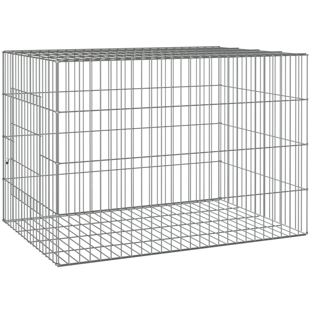 vidaXL Klec pro králíka 78 x 54 x 54 cm pozinkované železo