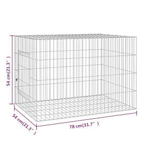 Klec pro králíka 78 x 54 x 54 cm pozinkované železo - obrázek 7
