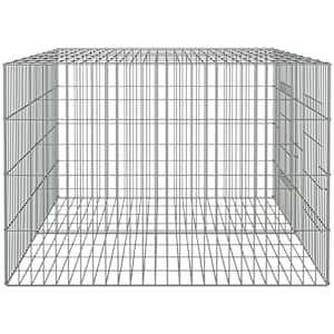 2dílná klec pro králíka 110 x 79 x 54 cm pozinkované železo - obrázek 5
