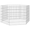 vidaXL loomade aedik 6 paneeli 54x60 cm tsingitud raud