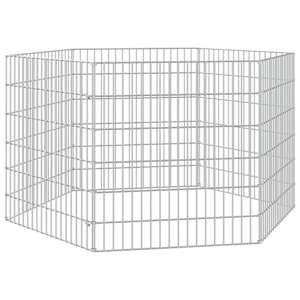 Ohrádka pro zvířata 6 panelů 54 x 60 cm pozinkované železo - obrázek 2