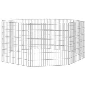 vidaXL loomade aedik 8 paneeli 54x60 cm tsingitud raud