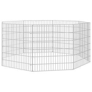 Ohrádka pro zvířata 8 panelů 54 x 60 cm pozinkované železo - obrázek 2