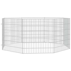 Ohrádka pro zvířata 8 panelů 54 x 60 cm pozinkované železo - obrázek 3