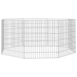 Ohrádka pro zvířata 8 panelů 54 x 60 cm pozinkované železo - obrázek 4