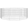 vidaXL loomade aedik 10 paneeli 54x60 cm tsingitud raud