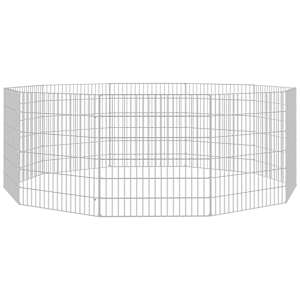vidaXL loomade aedik 10 paneeli 54x60 cm tsingitud raud