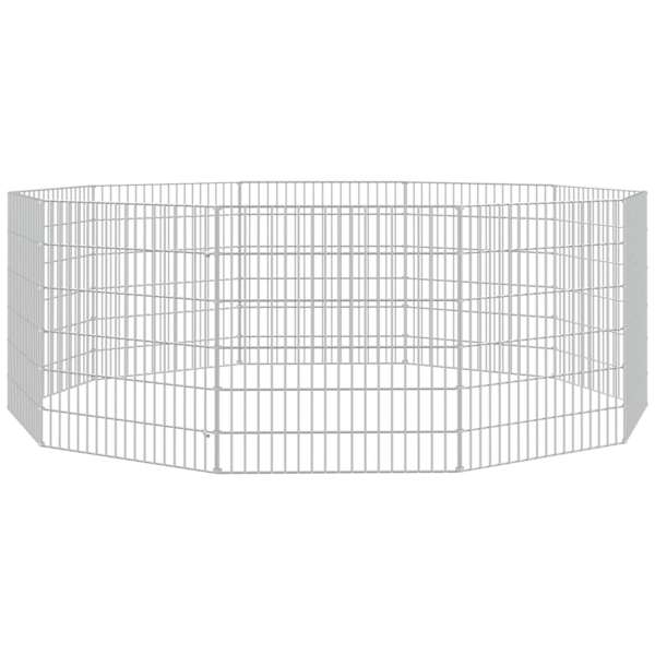 vidaXL loomade aedik 10 paneeli 54x60 cm tsingitud raud
