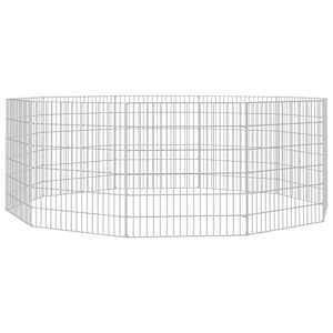 Ohrádka pro zvířata 10 panelů 54 x 60 cm pozinkované železo - obrázek 4