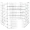 vidaXL loomade aedik 6 paneeli 54x80 cm tsingitud raud