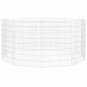 vidaXL loomade aedik 10 paneeli 54x80 cm tsingitud raud