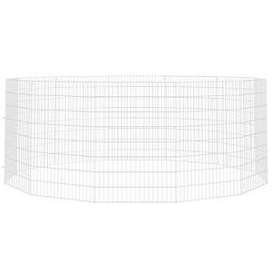 Ohrádka pro zvířata 12 panelů 54 x 80 cm pozinkované železo - obrázek 3
