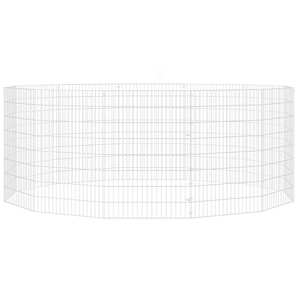 Ohrádka pro zvířata 12 panelů 54 x 80 cm pozinkované železo - obrázek 4