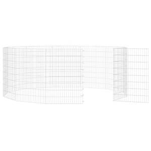 Ohrádka pro zvířata 12 panelů 54 x 80 cm pozinkované železo - obrázek 5