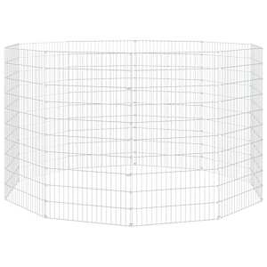 Ohrádka pro zvířata 10 panelů 54 x 100 cm pozinkované železo - obrázek 2