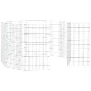 Ohrádka pro zvířata 10 panelů 54 x 100 cm pozinkované železo - obrázek 5