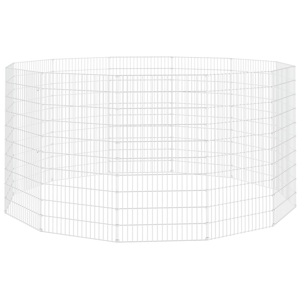 vidaXL Ohrada pro volný výběh zvířat 12dílná 54 x 100 cm pozinkovaná ocel
