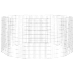 Ohrada pro volný výběh zvířat 12dílná 54 x 100 cm pozinkovaná ocel - obrázek 3