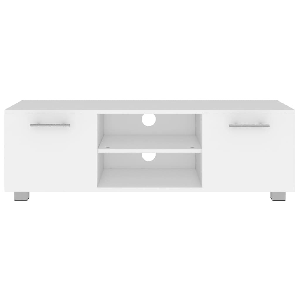 vidaXL TV-Schrank Weiß 110x40x35 cm Holzwerkstoff