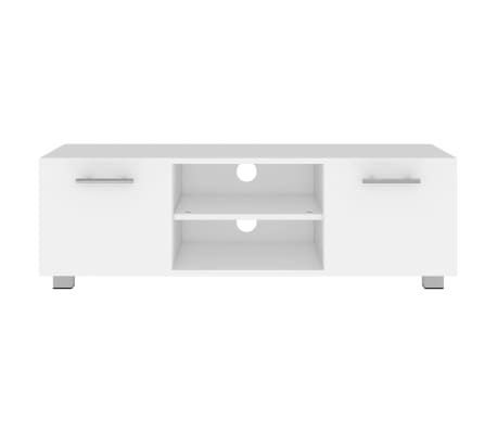 vidaXL Mobile Porta TV Bianco 110x40x35 cm in Legno Multistrato