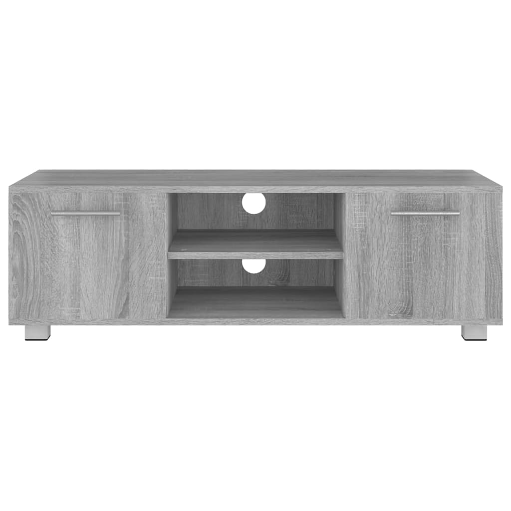 vidaXL TV Cabinet Grey Sonoma 110x40x35 cm Engineered Wood