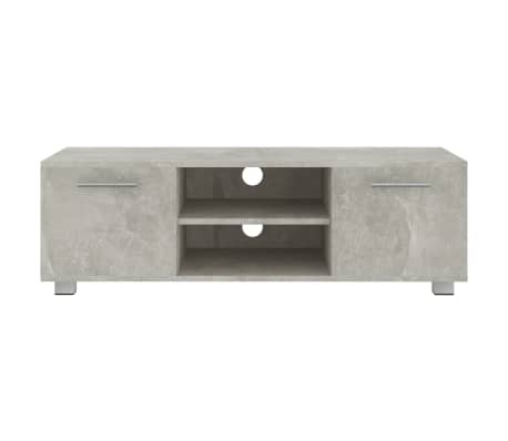 vidaXL Meuble TV Gris béton 110x40x35 cm Bois d'ingénierie