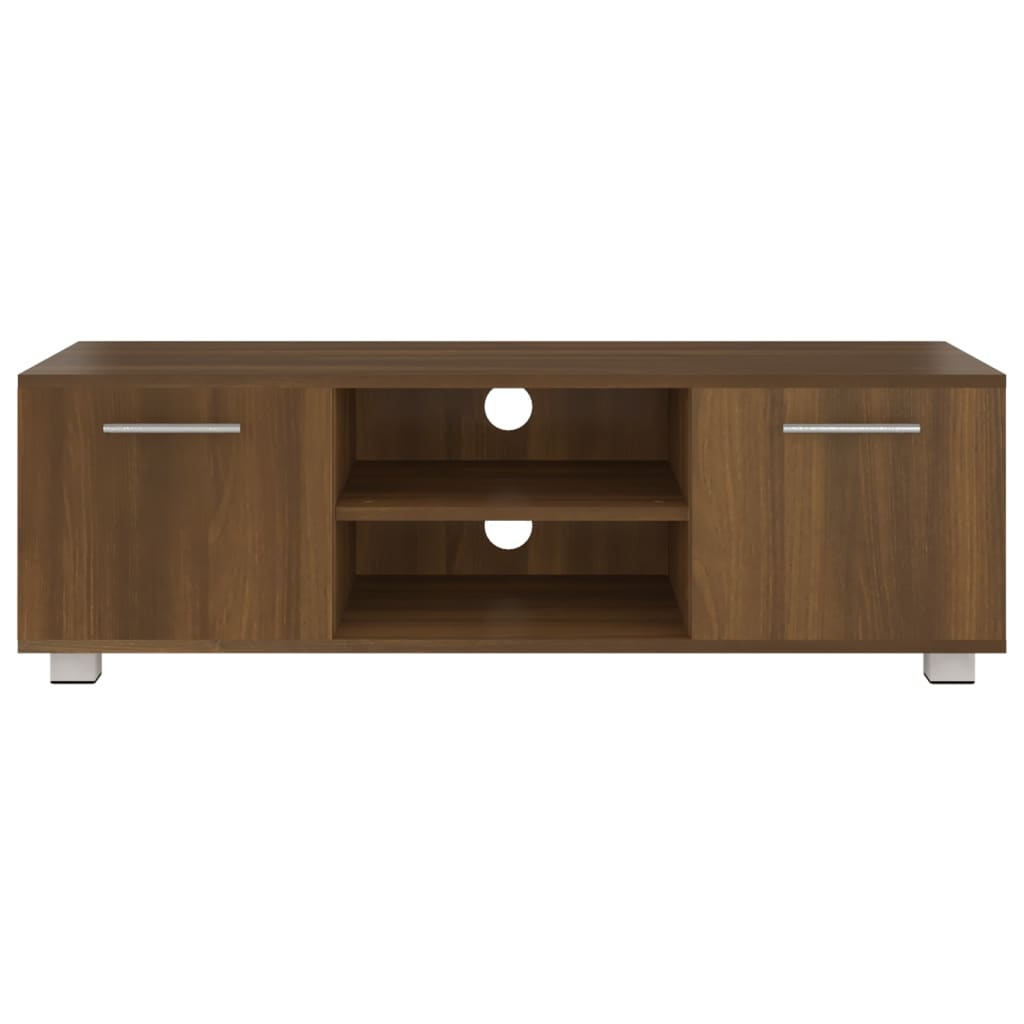 vidaXL Meuble TV chêne marron 110x40x35 cm bois d'ingénierie