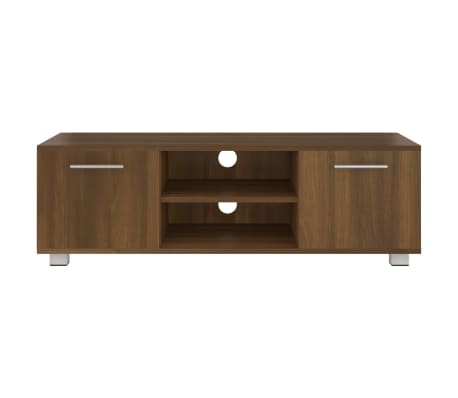 vidaXL Tv-meubel 110x40x35 cm bewerkt hout bruin eikenkleur