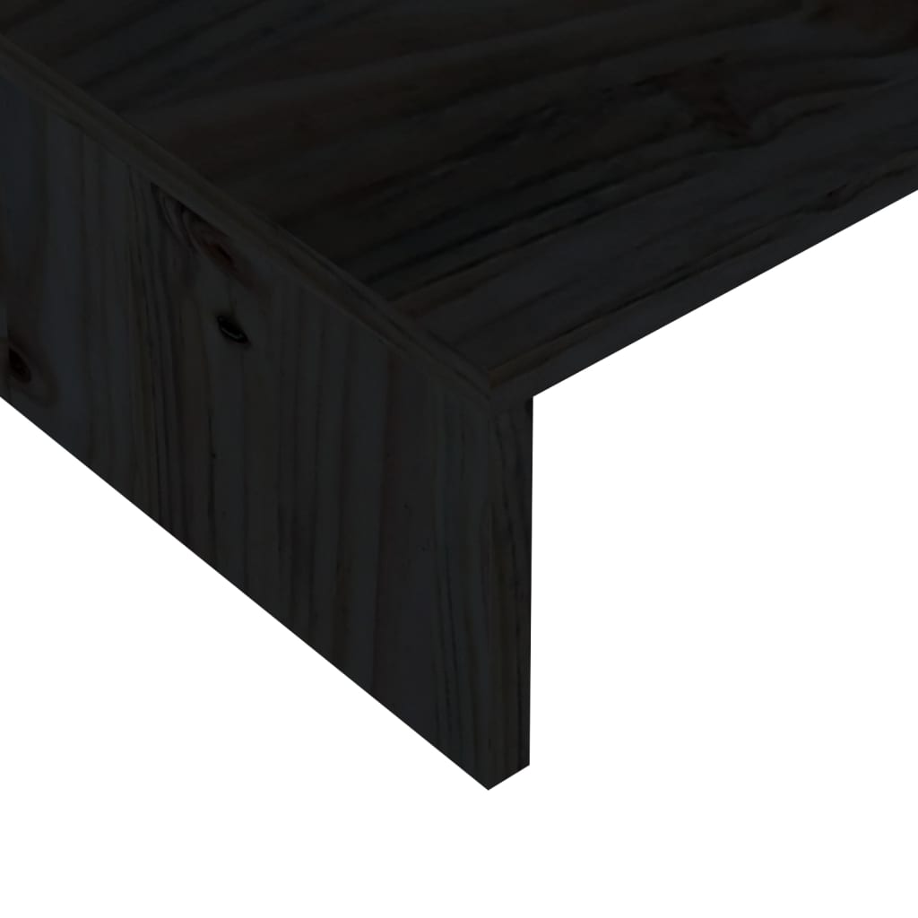 Support de moniteur Noir 110×23,5×12 cm Bois d’ingénierie | meublestv.fr 6