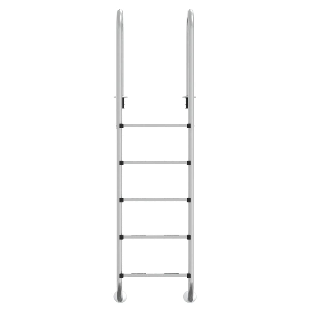 vidaXL Zwembadladder 54x38x211 cm 304 roestvrij staal