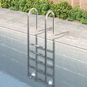 Lestev za bazen 54x38x211 cm 304 nerjaveče jeklo