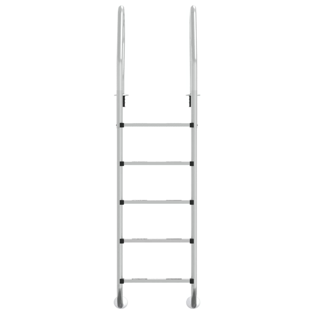 vidaXL 304-es rozsdamentes acél medencelétra 54 x 38 x 211 cm