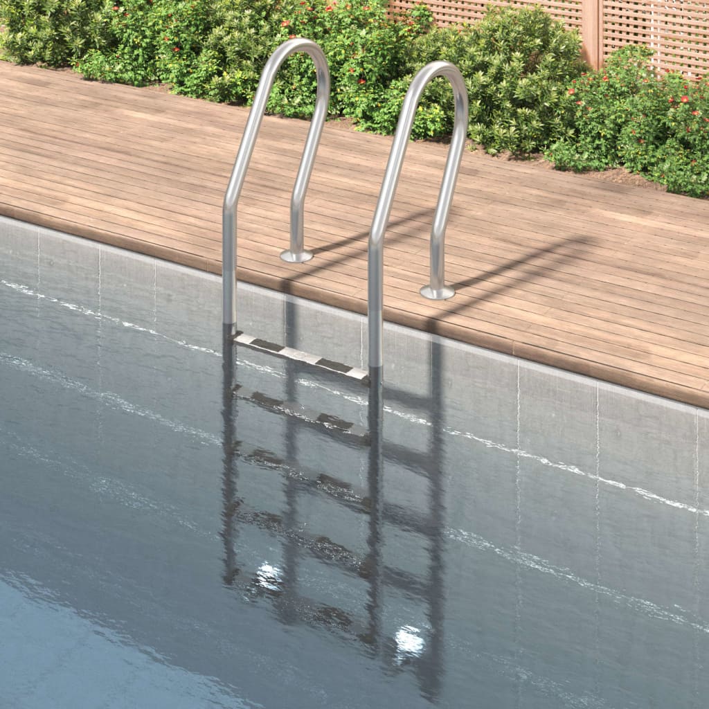  Pool Ladder 304 Stainless Steel Inground Pool Step Ladder Swimming Spa vidaXL