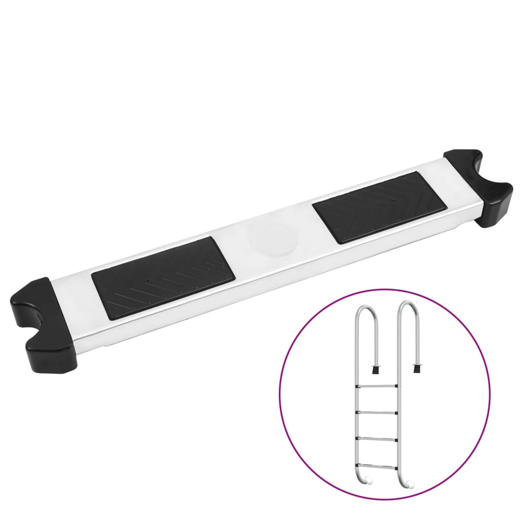 Marche D'échelle De Piscine 50x9x3,5 Cm Acier Inoxydable 304 VidaXL 16 width=274
