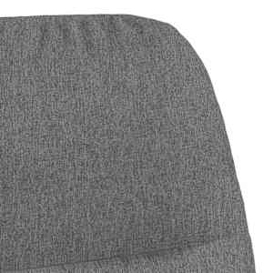 Relaxační křeslo se stoličkou světle šedé textil - obrázek 9