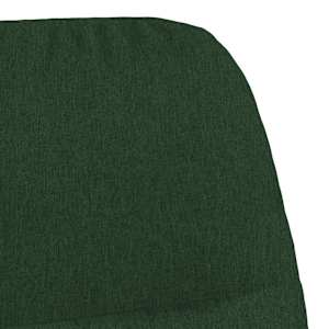 Relaxační křeslo se stoličkou tmavě zelené textil - obrázek 8
