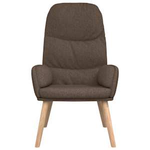 Relaxační křeslo se stoličkou taupe textil - obrázek 7