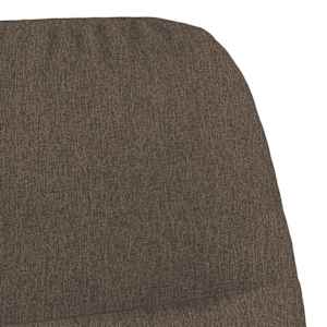 Relaxační křeslo se stoličkou taupe textil - obrázek 8