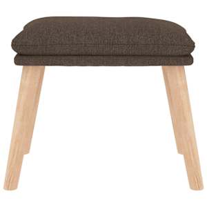 Relaxační křeslo se stoličkou taupe textil - obrázek 11