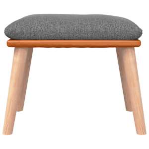 Houpací křeslo se stoličkou světle šedé textil - obrázek 9