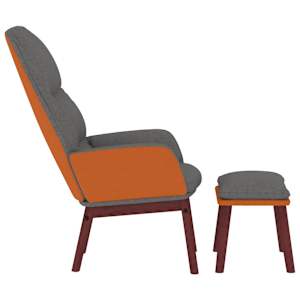 vidaXL Stol za spro&scaron;čanje s stolčkom svetlo sivo blago