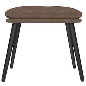 Relaxační křeslo se stoličkou taupe textil - obrázek 9